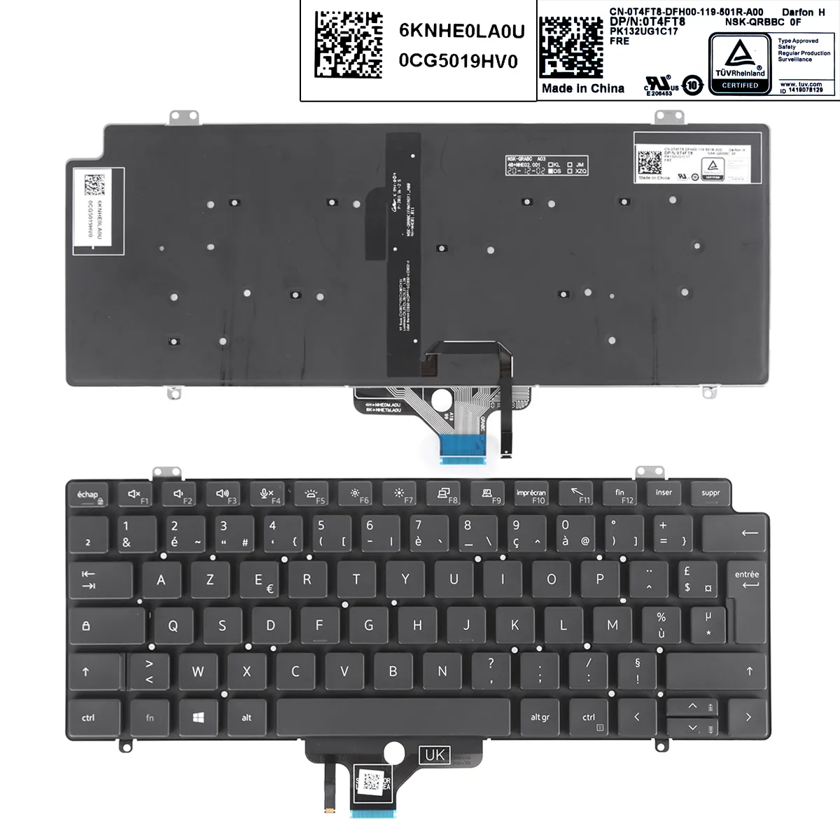 Picture of DELL Latitude 7410 7420 5420 BLACK (Backlit Win8)